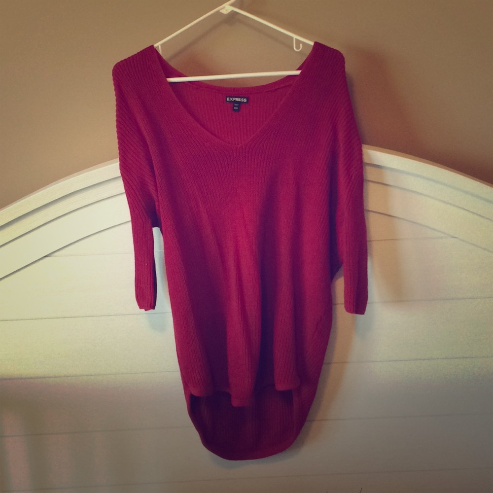 Oversized Red Express Sweater